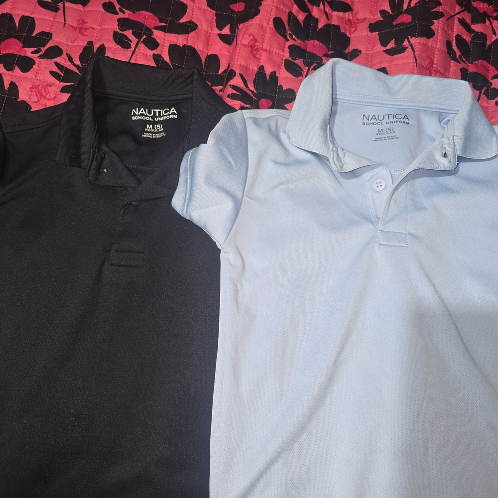 Nautica Kids Polo Set Size (M) Red, Classic Black, Soft Blue - Picture 4 of 4